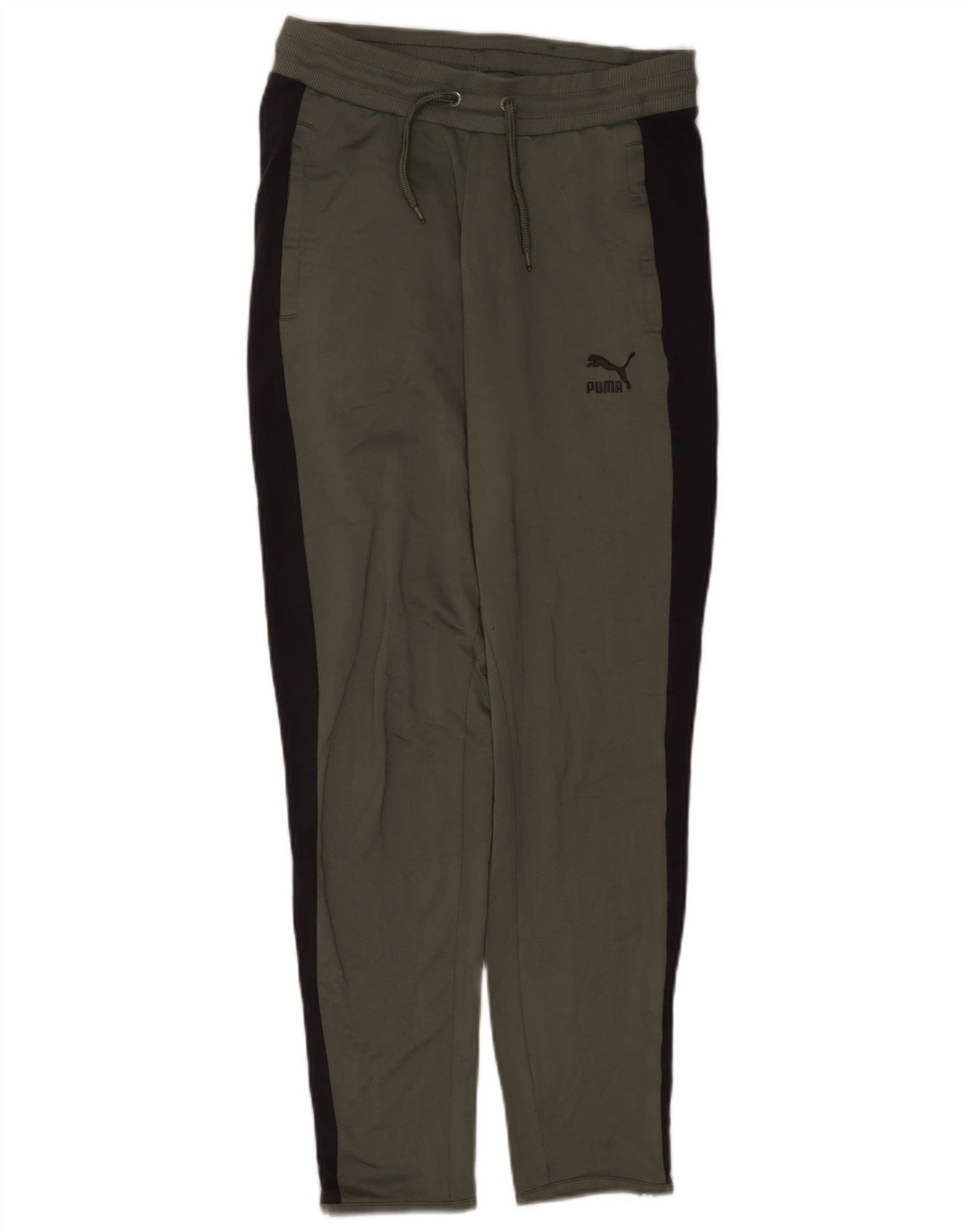 Calça de treino masculina Puma pequena cinza Colourblock poliéster
