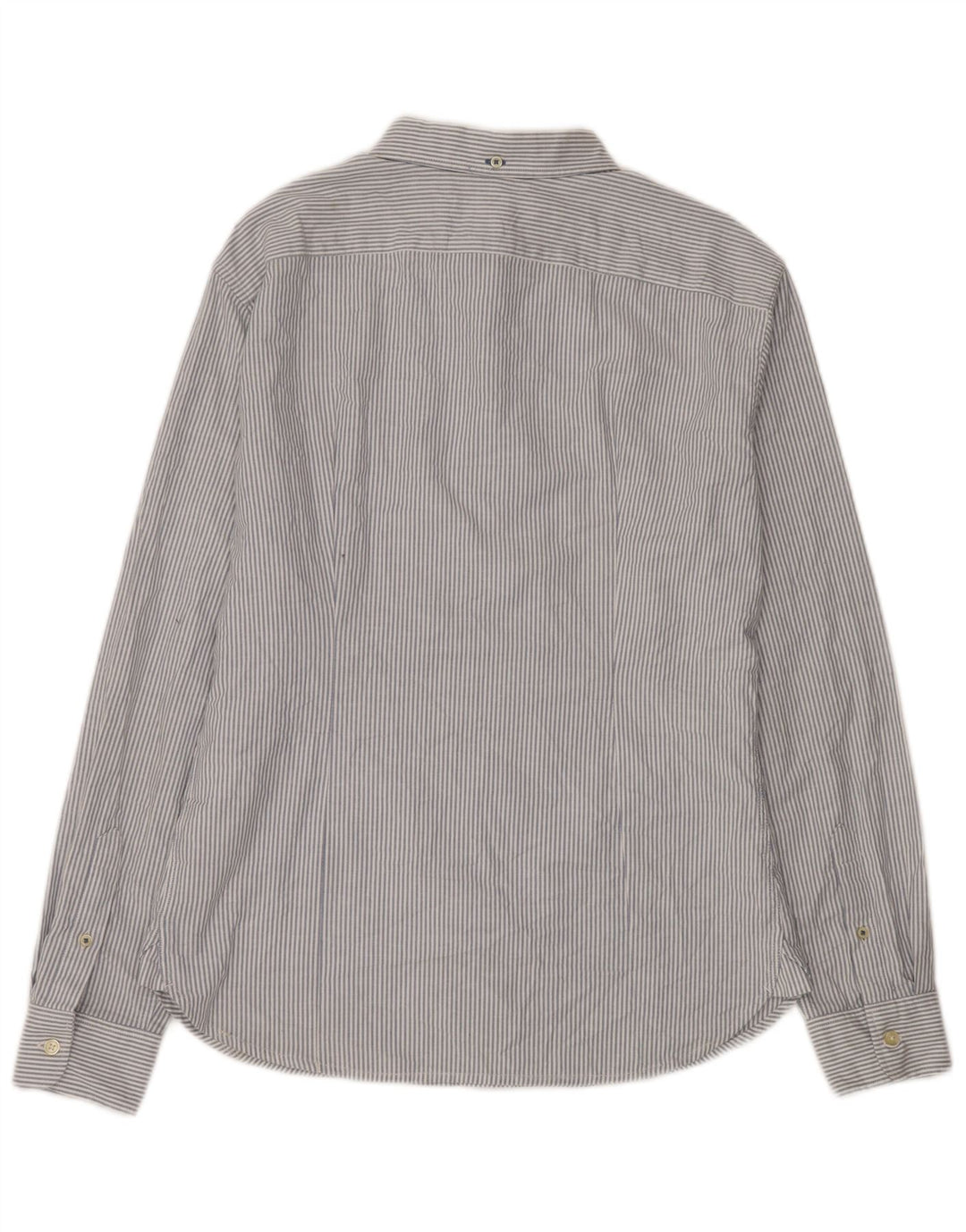 Camisa masculina Dockers grande algodão listrado azul