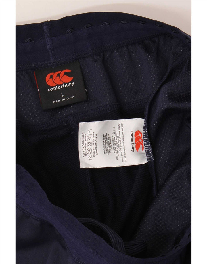 Canterbury Mens IRFU Calças de treino Joggers grandes poliéster azul marinho