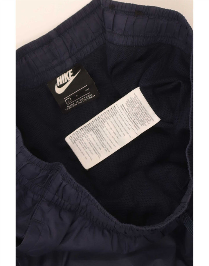 Calça de treino masculina Nike joggers pequena azul marinho nylon