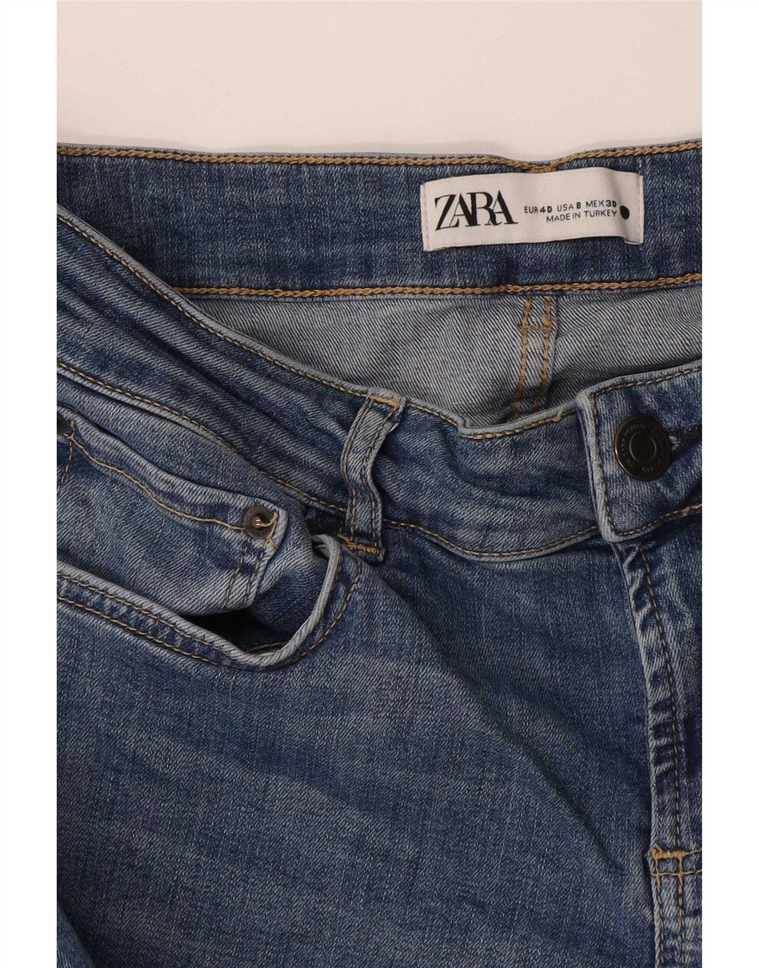Zara Jeans Bootcut Feminino EU 40 Médio W30 L29 Azul