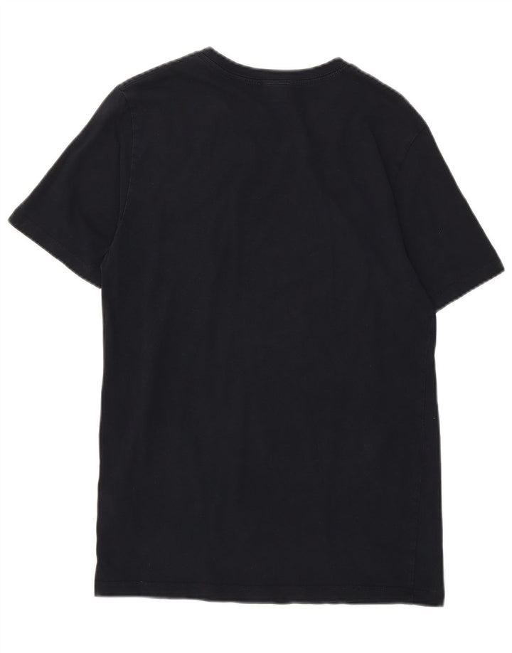 Camiseta masculina Reiss Top pequeno algodão azul marinho