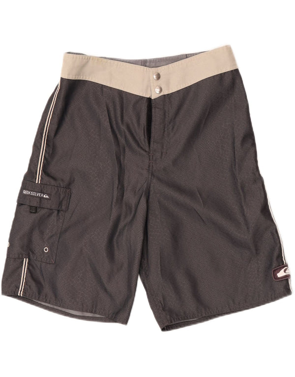 Shorts de natação masculino Quiksilver cinza médio Colourblock poliamida