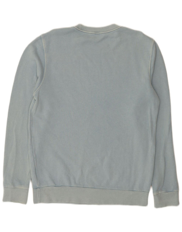 Reebok moletom feminino jumper UK 14 médio azul algodão