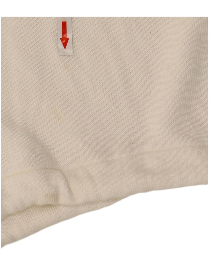 Zara Womens Crop Sweatshirt Jumper Reino Unido 10 Pequeno Branco