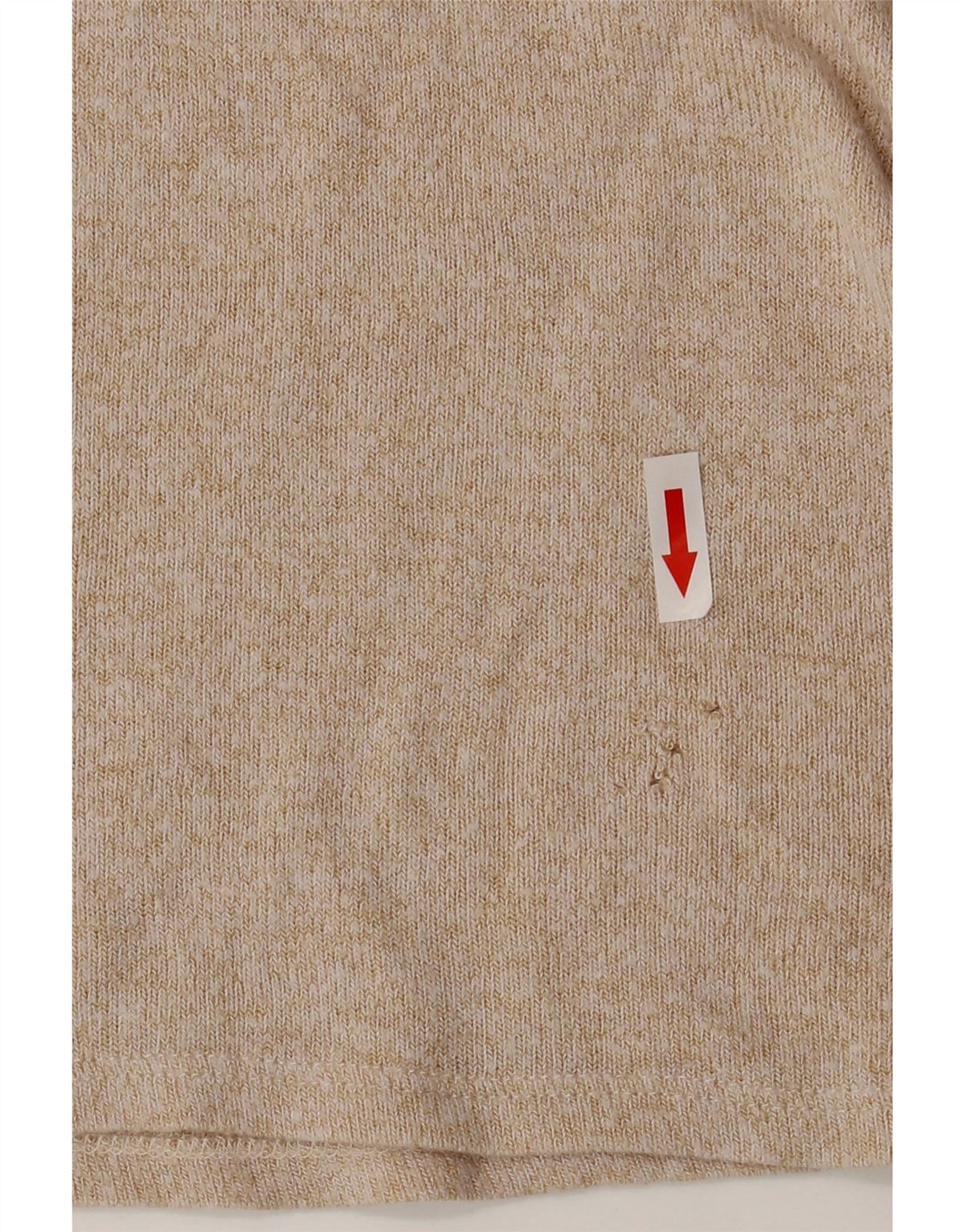 Blusa feminina Zara Top UK 14 grande viscose bege