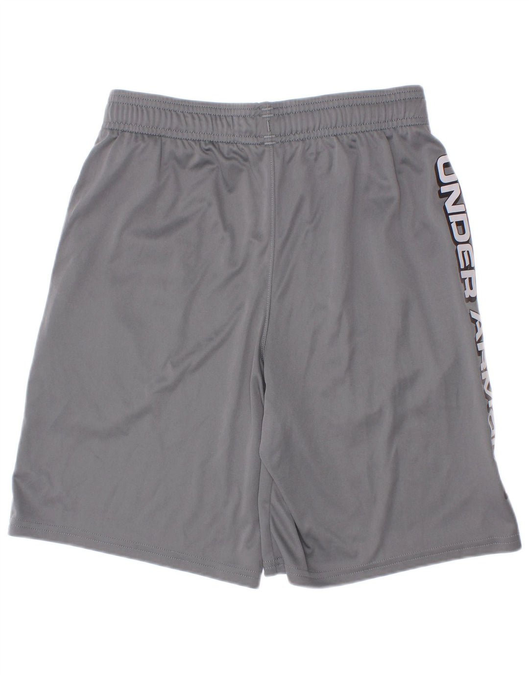 Shorts esportivos gráficos Under Armour Boys 9-10 anos cinza médio poliéster