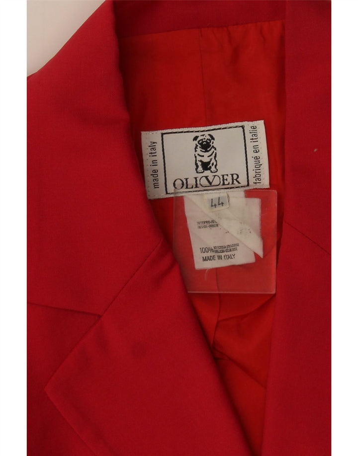 Jaqueta blazer feminina de 2 botões Oliver IT 44 viscose rosa médio