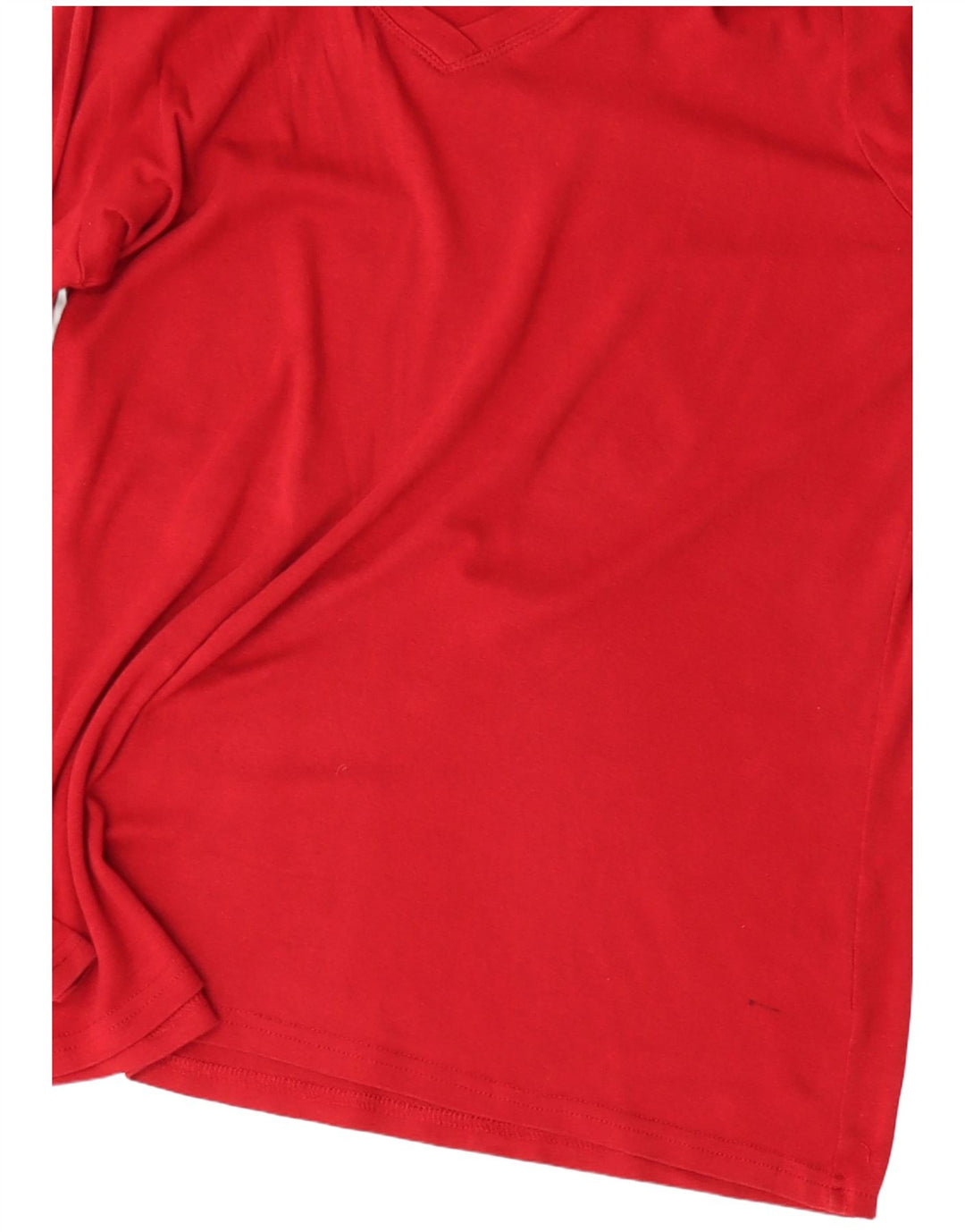 Eddie Bauer Top feminino manga comprida Reino Unido 16 grande algodão vermelho