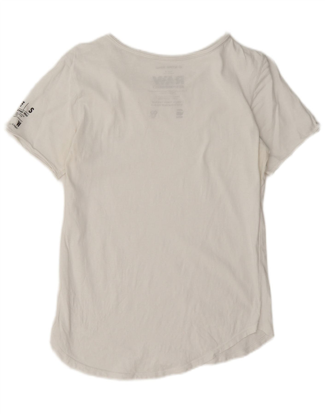 Camiseta gráfica masculina G-Star Top pequeno branco