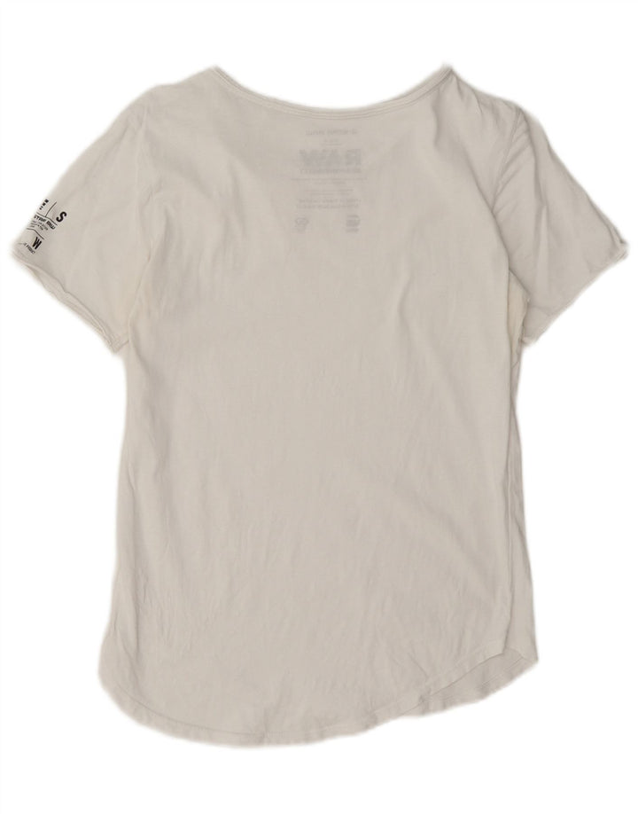 Camiseta gráfica masculina G-Star Top pequeno branco