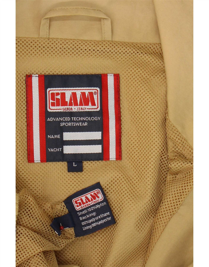 Jaqueta de chuva masculina Slam UK 40 grande poliuretano bege