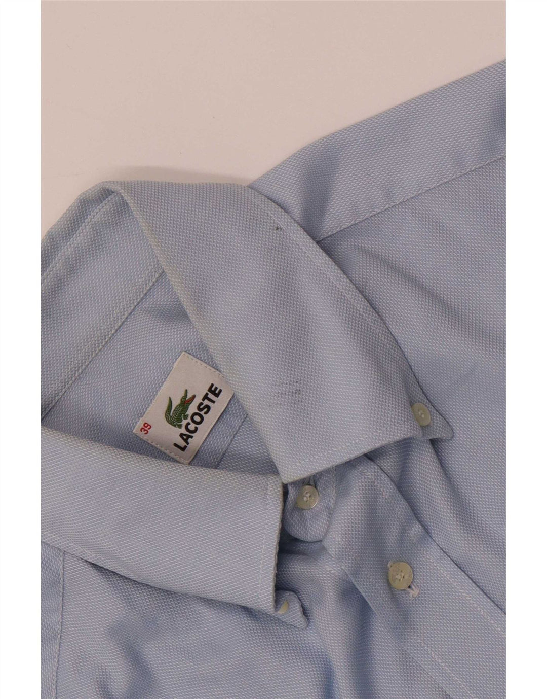 Camisa masculina Lacoste tamanho 39 azul médio