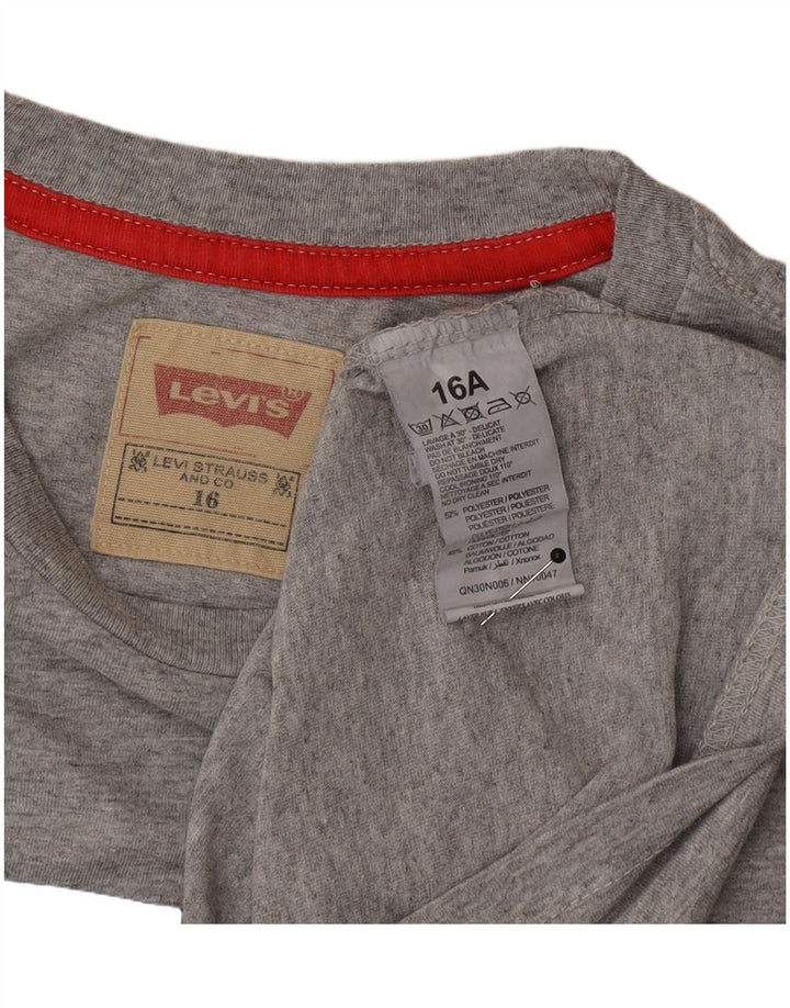 Top Levi's Boys Graphic T-Shirt 15-16 Anos Cinzento Poliéster