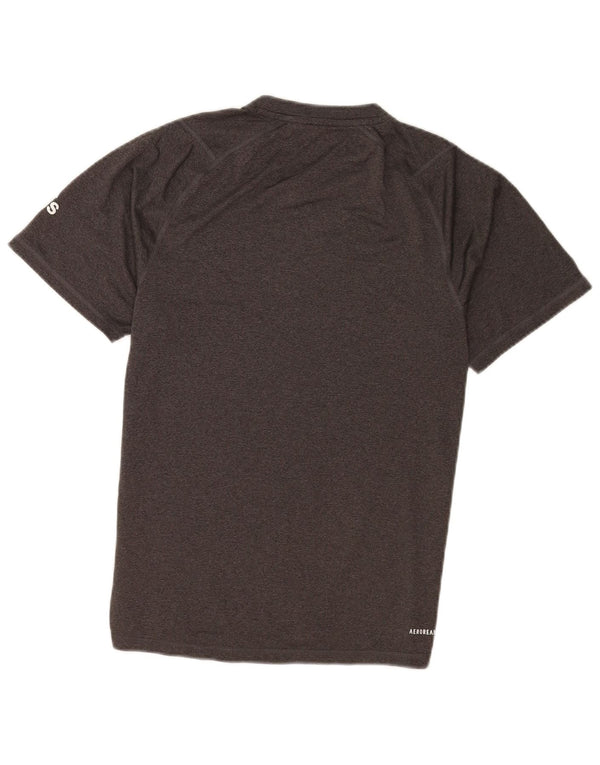 Adidas Mens Aeroready Camiseta Top Pequeno Poliéster Cinza