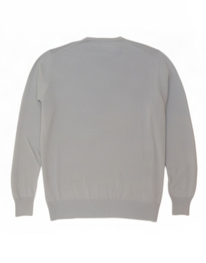 Zara Suéter masculino com gola redonda XL algodão azul