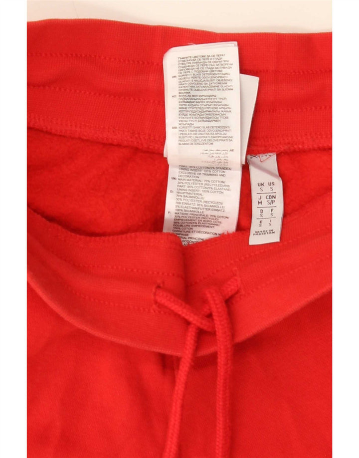 Adidas Mens Treino Calças Joggers Pequeno Algodão Vermelho