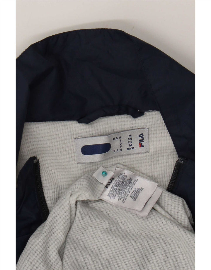 Jaqueta masculina Fila Graphic Tracksuit Top médio azul marinho Colourblock Nylon