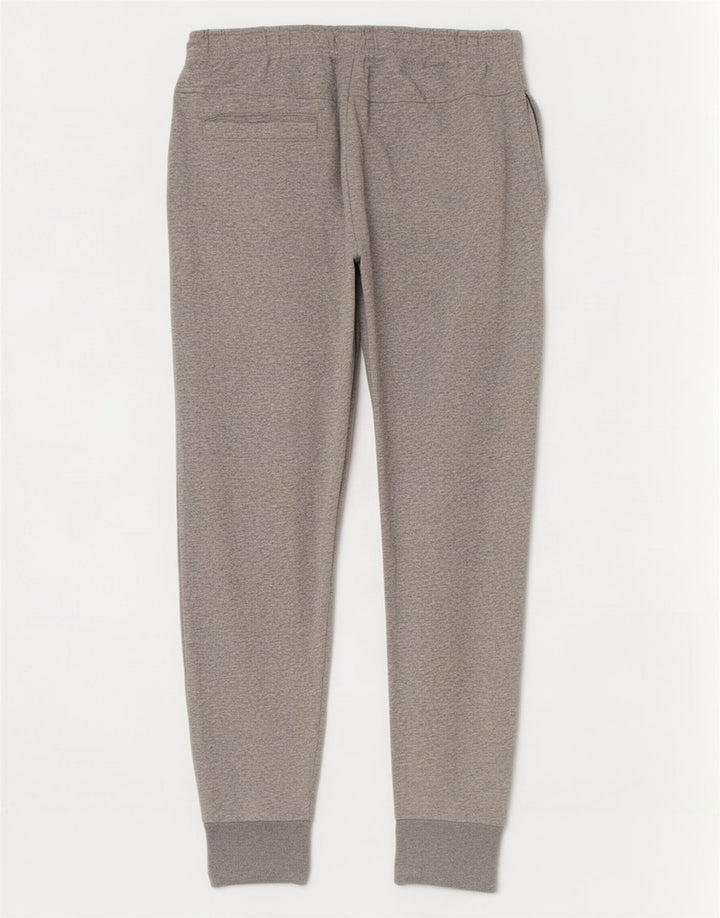 Calça de treino masculina Zara Joggers grande algodão manchado cinza