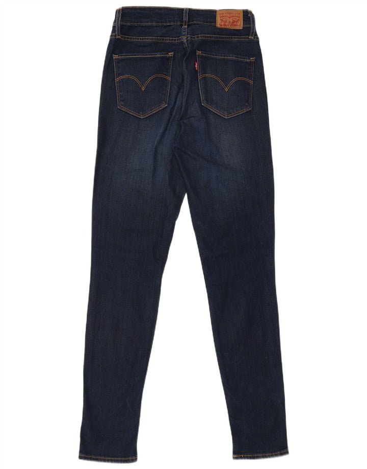 Calça Jeans Levis Feminina 712 High Rise Skinny W27 L30 Azul Lyocell