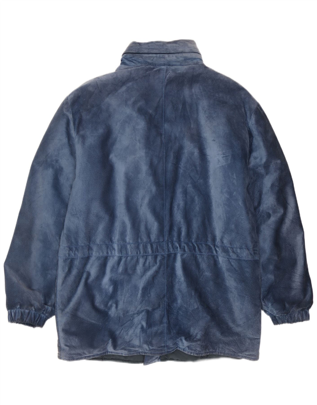 Jaqueta masculina vintage de camurça IT 50 grande azul modal