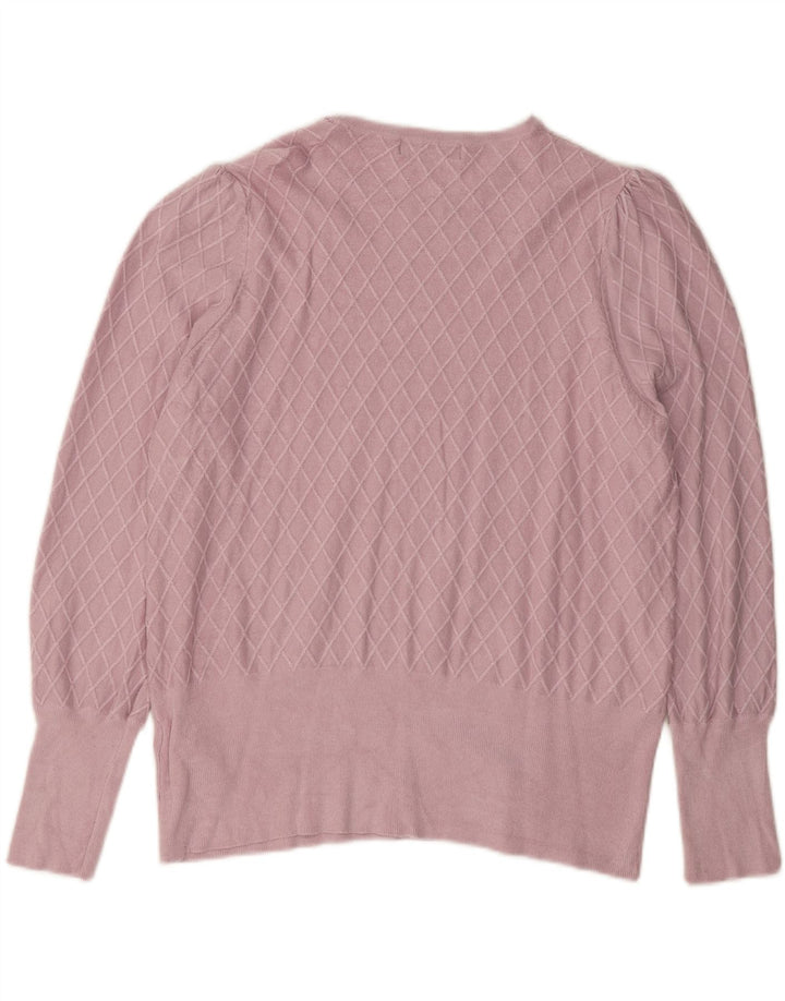 MARKS & SPENCER Womens Crew Neck Jumper Sweater UK 18 XL Pink Vintage Marks & Spencer and Second-Hand Marks & Spencer from Messina Hembry 