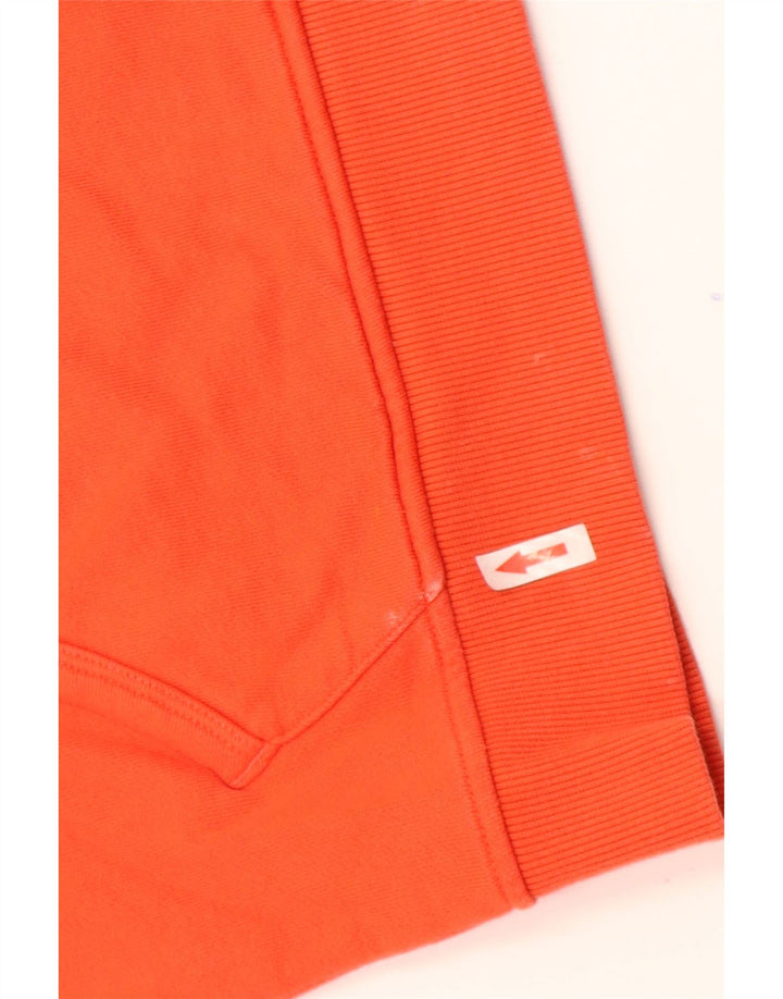 Lyle & Scott moletom com capuz masculino médio laranja algodão