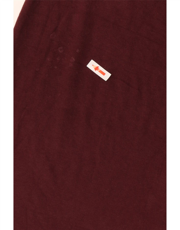 Camiseta masculina French Connection Top médio algodão Borgonha