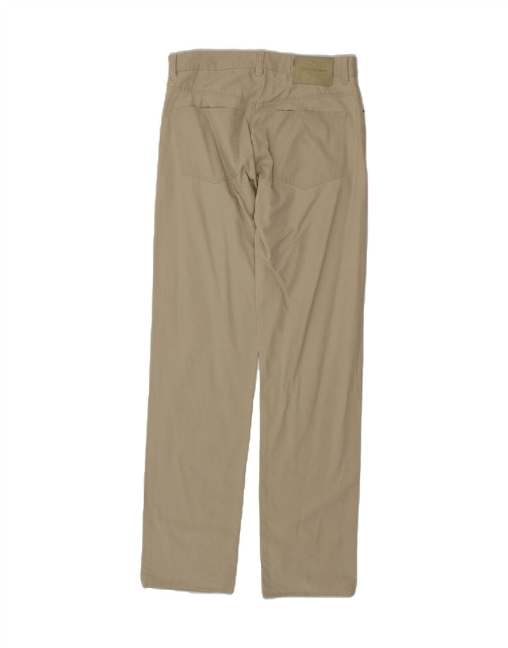 CALVIN KLEIN Mens Straight Casual Trousers W30 L34  Beige Cotton Vintage Calvin Klein and Second-Hand Calvin Klein from Messina Hembry 