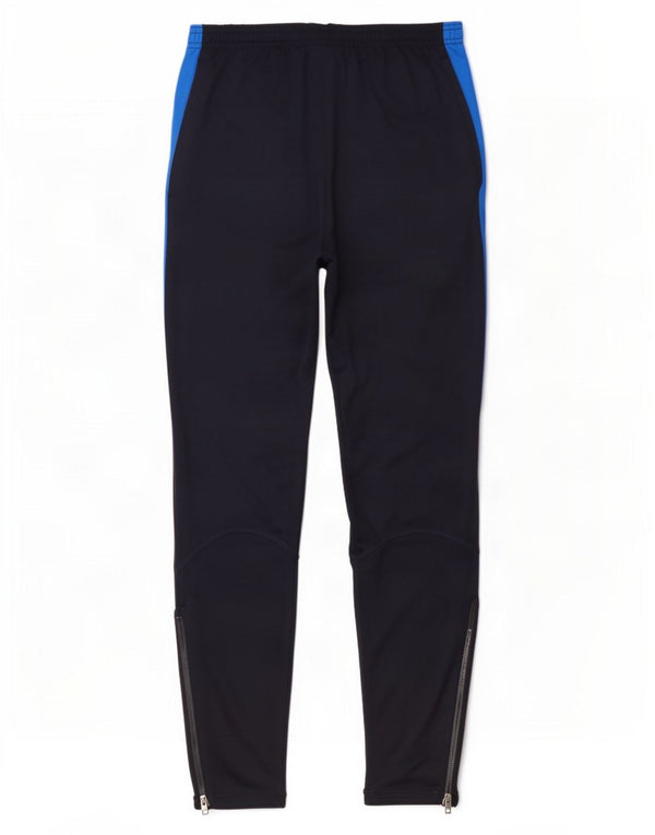 Calça de treino masculina Nike Dri Fit pequena azul marinho colorblock poliéster