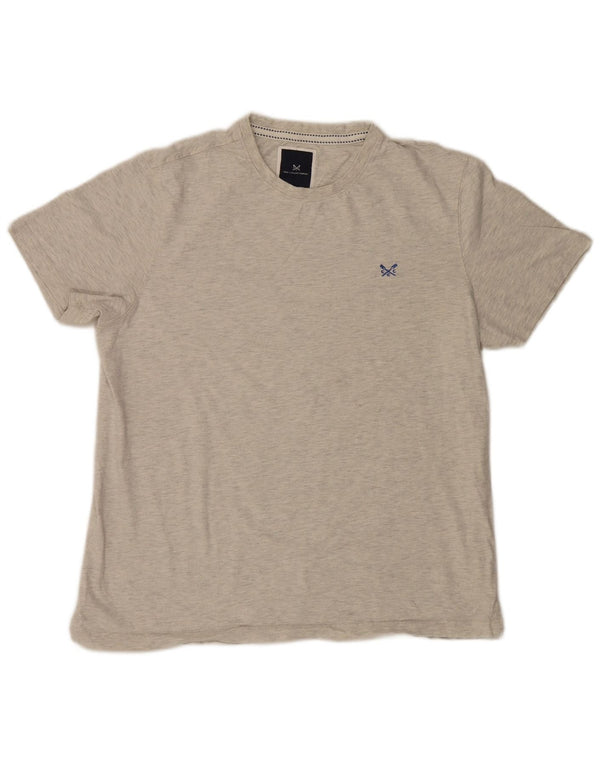 Crew Clothing Mens T-Shirt Top XL Grey Cotton