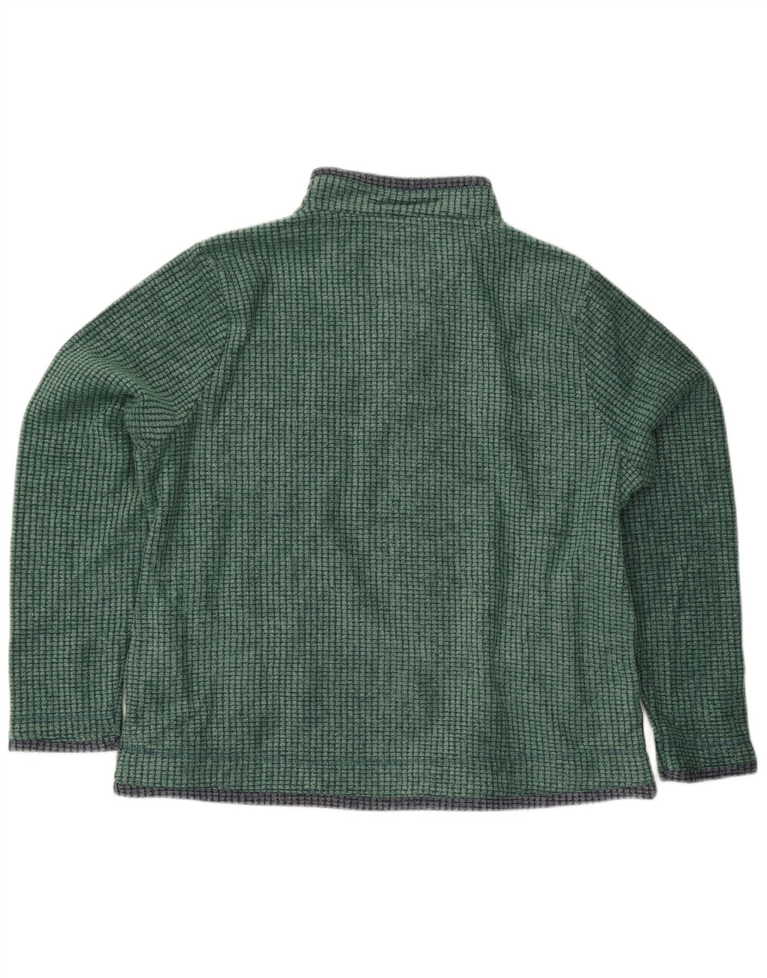 Weird Fish Mens Zip Neck Fleece Jumper XL Verde Poliéster