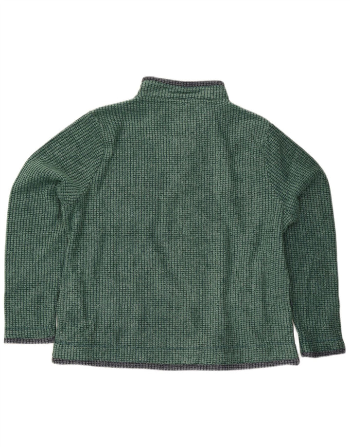 Weird Fish Mens Zip Neck Fleece Jumper XL Verde Poliéster