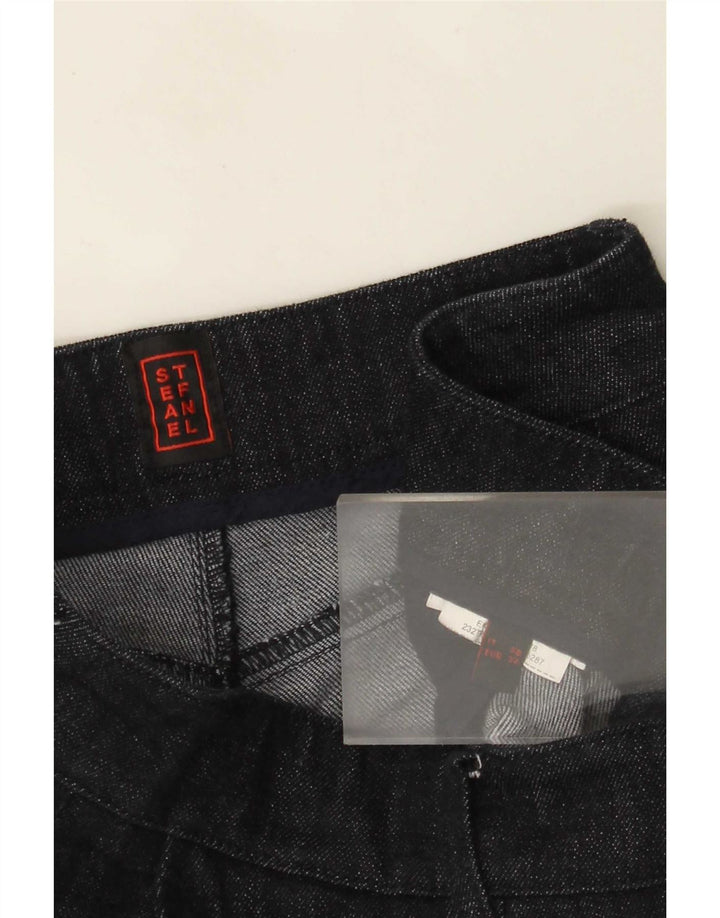 Stefanel Calça Jeans Feminina Flared EU 34 XS W24 L31 Azul Marinho