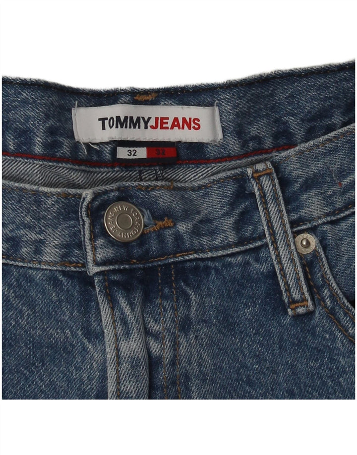 Jeans Tommy Hilfiger feminino de perna larga W32 L32 azul