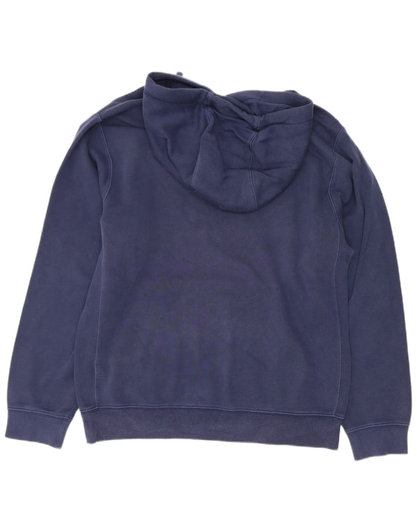 Nike masculino moletom com capuz pequeno algodão azul marinho