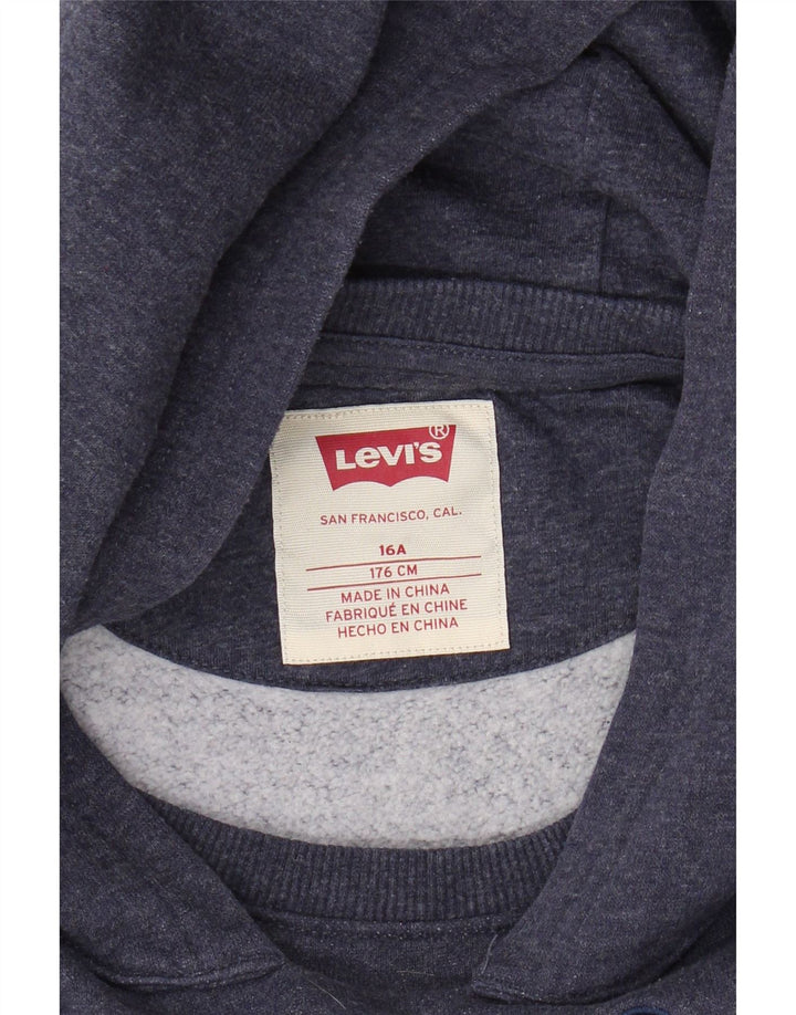 Suéter gráfico com capuz LEVI'S Boys 15-16 anos azul marinho