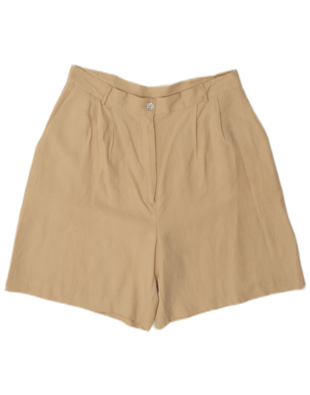 Shorts casuais femininos vintage IT 44 médio W28 bege