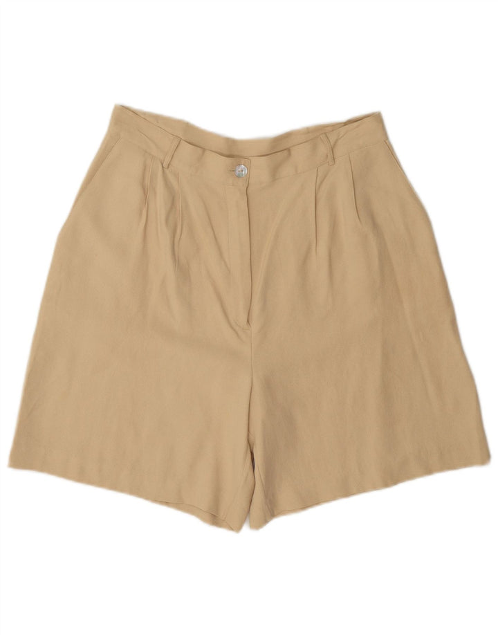 Shorts casuais femininos vintage IT 44 médio W28 bege