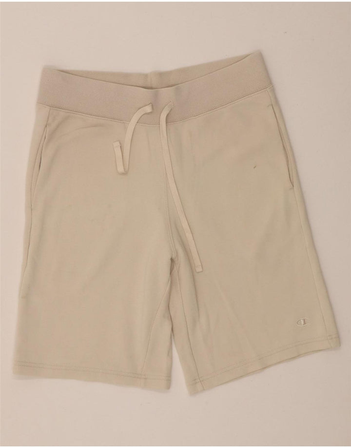 Shorts esportivos masculinos Champion médio bege