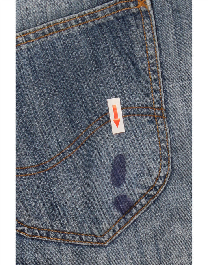 Lee Mens Knox Straight Jeans W38 L34 Azul Algodão