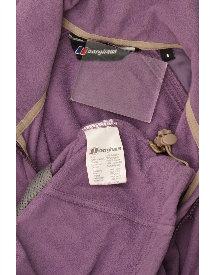 Berghaus Womens Fleece Jacket UK 8 Pequeno Poliéster Roxo