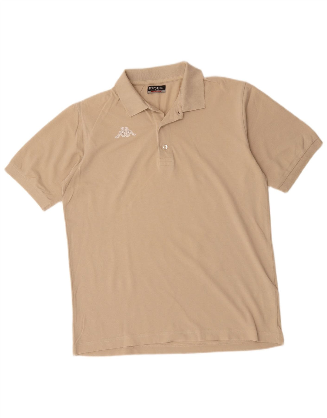 Camisa polo masculina KAPPA algodão bege médio