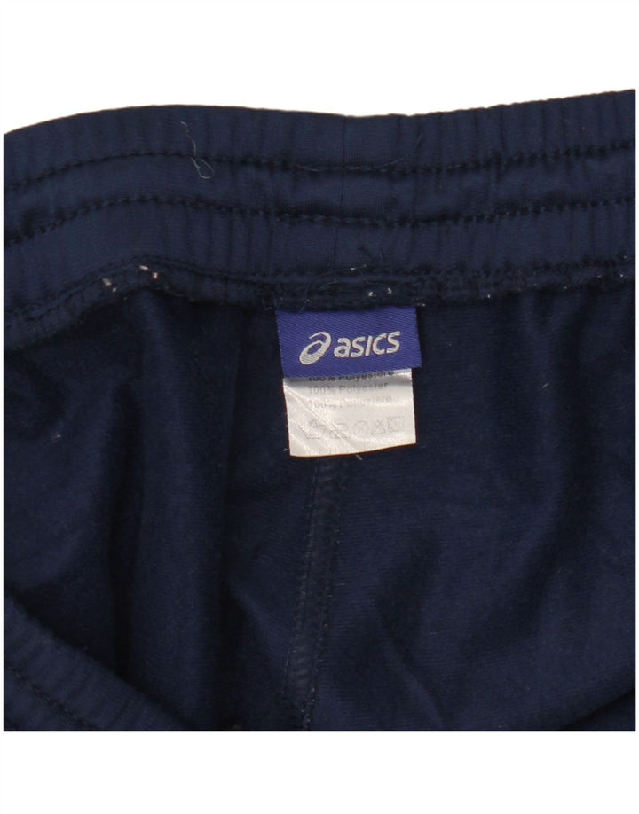 Calça de treino masculina Asics 2XL poliéster azul marinho