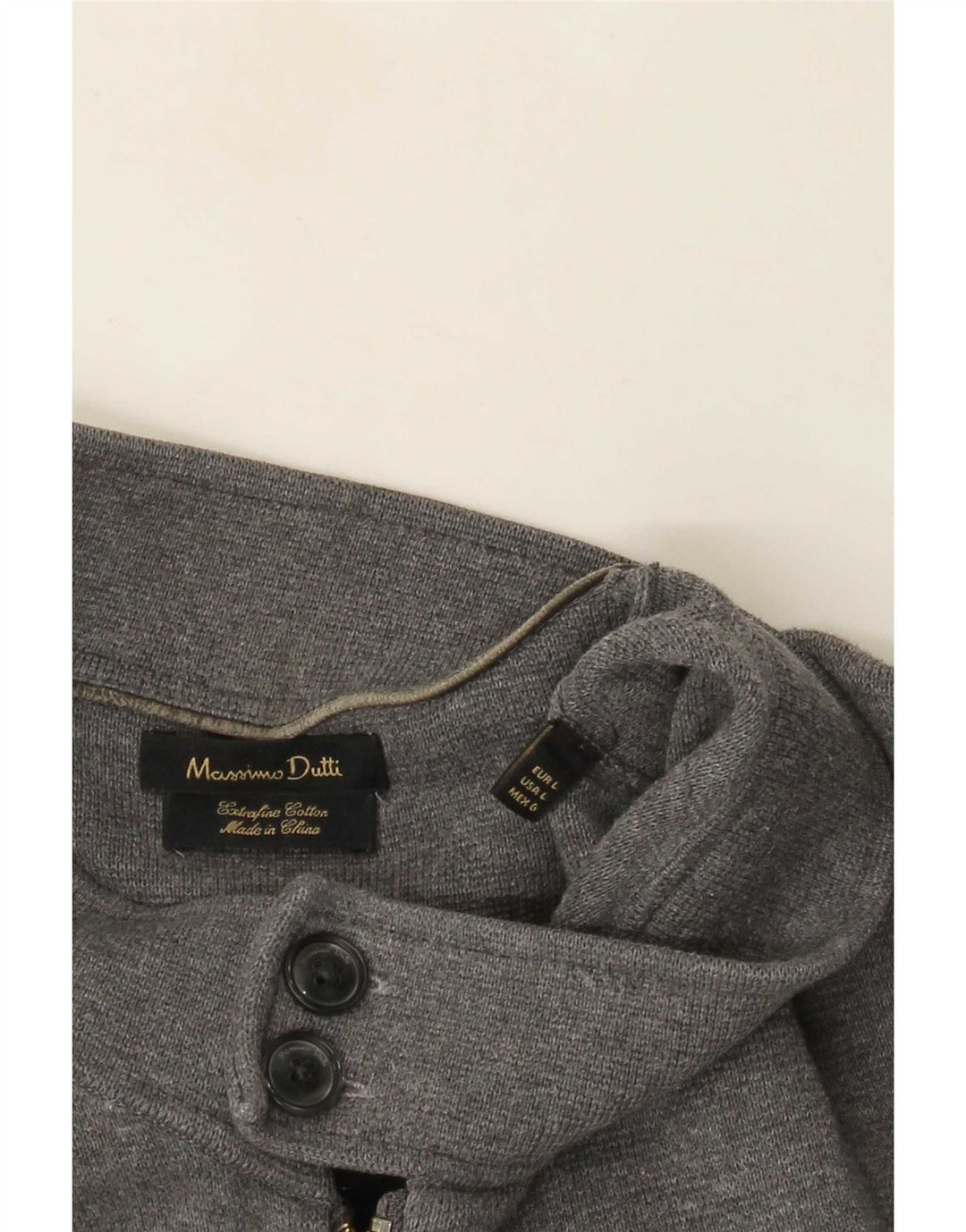 Suéter cardigã feminino Massimo Dutti Reino Unido 16 grande cinza