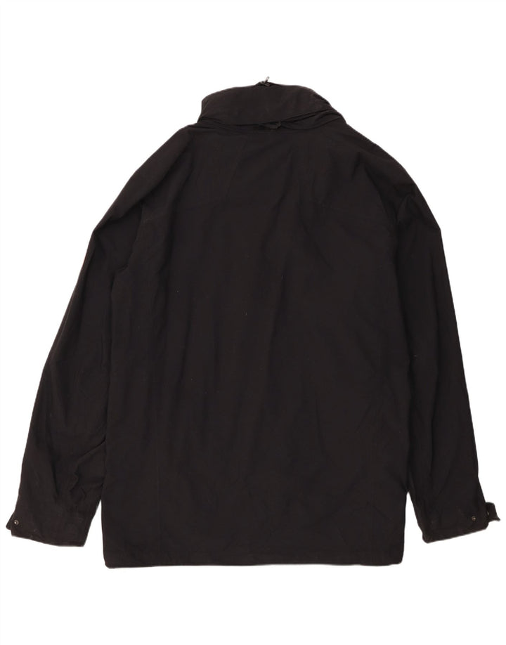Jaqueta corta-vento masculina Jack Wolfskin UK 50 3XL poliamida preta