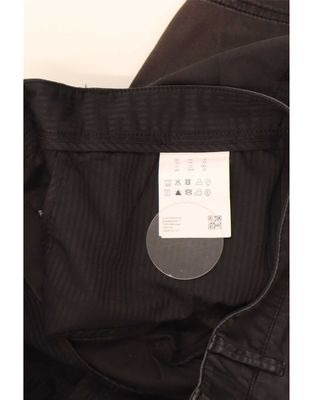 Hugo Boss Mens Chino Shorts W28 Pequeno Algodão Preto
