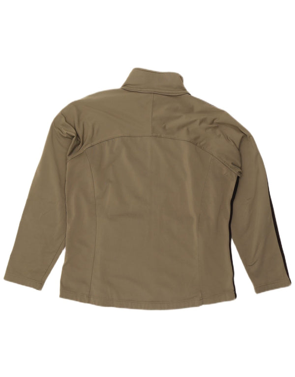 Asics Mens Tracksuit Top Jacket Medium Khaki Poliéster