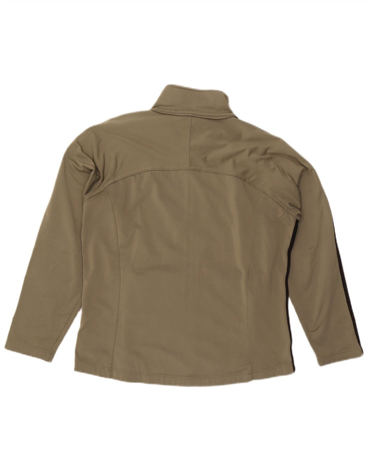 Asics Mens Tracksuit Top Jacket Medium Khaki Poliéster