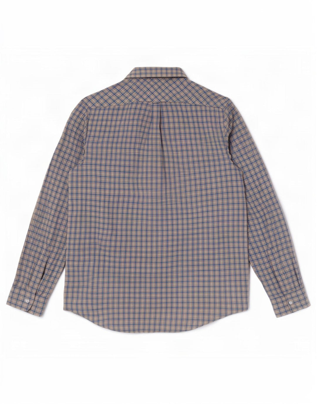 Camisa masculina de flanela James Pringle poliéster xadrez azul médio